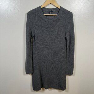 Eileen Fisher Merino Wool Sweater Dress Size XS Gray Minimal Classic Neutral